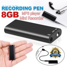 Hidden Mini Audio Voice Recorder Listening Device 96 Hours 8GB Bug Recording
