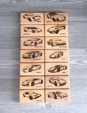 Mens Leather Wallet w/ Choice of a Italian Car Image-Ferrari,Lamborghini,Pantera