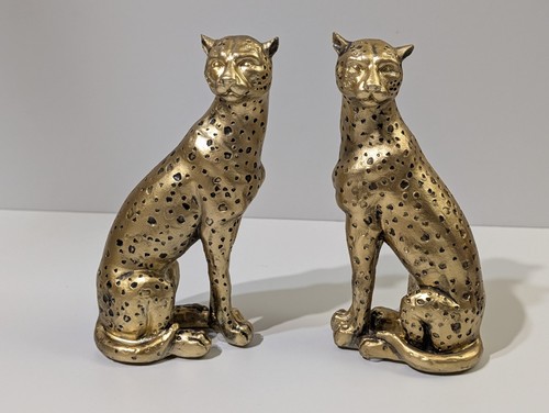 Pair gold cheetah - gold,