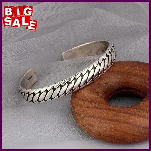Mens vintage open bangle - open,