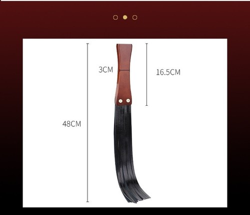 Black genuine leather tassel - genuine,