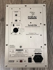 Focal Professional Solo6 Be Back panel EQ, Input & Transformer