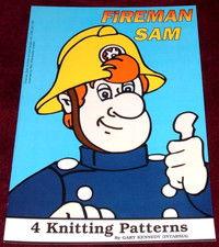 FIREMAN SAM - GARY KENNEDY / INTARSIA - 4 KNITTING PATTERNS DK