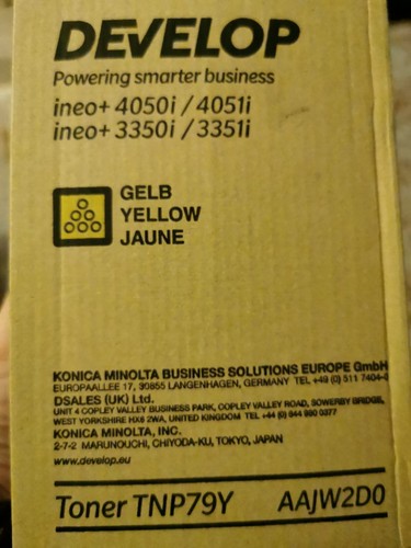 Toner yellow for develop - develop, ineo