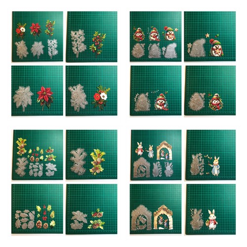 Christmas die sets hollyhogs - christmas,
