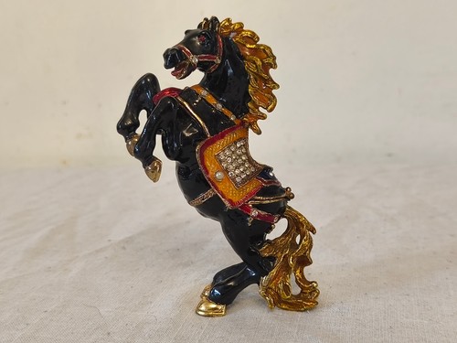 Horse ornament enamel - ornament, metal