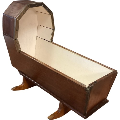 Wooden doll cradle - cradle, rocking