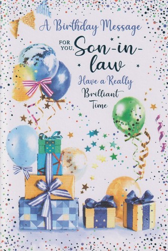 Son law birthday greeting - law,