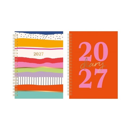 2027 week view diary - 2027, a5