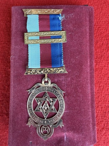 Antique 9ct gold masonic royal - antique,