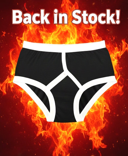 Men black front briefs - black,