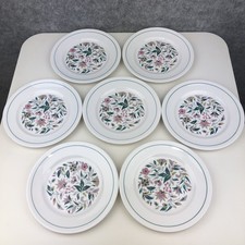 Vintage Ridgway “KISMET “ Set Of 7 Side Plates Floral Design Pure Bone China
