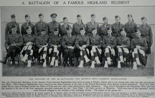 Officers 4th Battalion Queens Own Cameron Highlanders Delries 1937 Photo Article