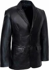 Men black genuine leather - black,