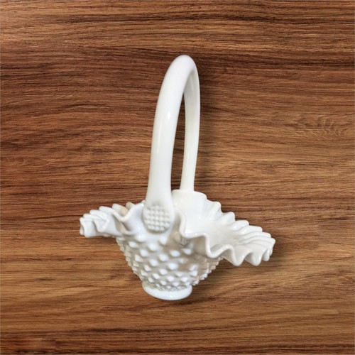 Vintage fenton hobnail milk - fenton,