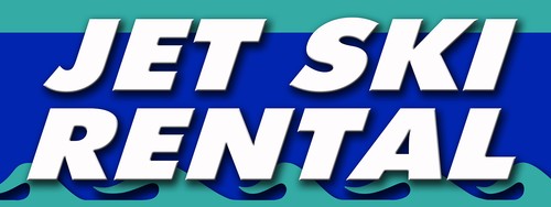 Jet ski rental - ski, sticker