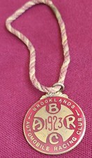 BROOKLANDS AUTOMOBILE RACING CLUB ENAMEL CAR SWING TAG BADGE 1923 No 247