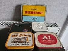 JOB LOT VINTAGE TOBACCO TINS