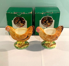 Pair of Border Fine Arts Studio James Herriot Country Kitchen Chicken Egg Cups