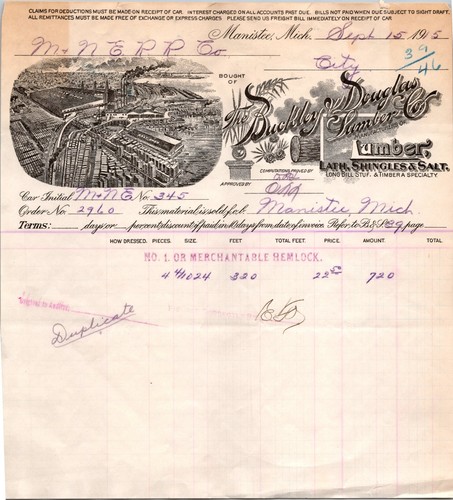 Buckley douglas lumber co - buckley, &