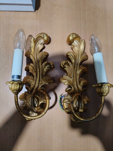 Vintage style gold gilt leaf