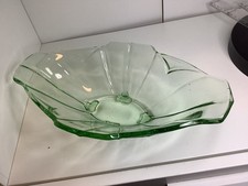 Art deco pale green glass - art,