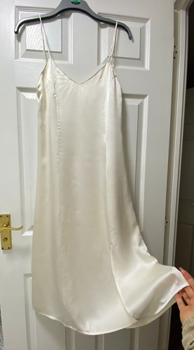 100 silk ivory chemise - 100%,