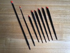 Vintage Fishing Floats by Warrior x 8. Sticks, Balsa, Waggler, Dart