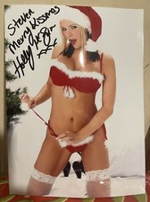 HOLLY MCGUIRE    PAGE 3 MODEL  HAND SIGNED SEXY SMALL PHOTO  THE SUN  SEXY