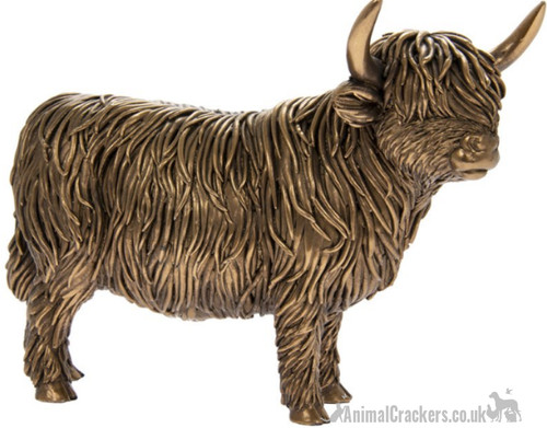 Bronze highland cow - bronze,