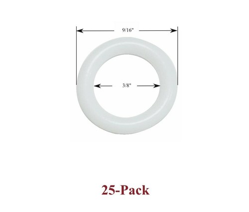 Sew white plastic cord - sew-on,