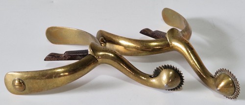 Pair antique brass - antique, boot