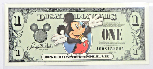 Disney dollars mickey 1 - dollars,
