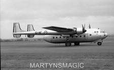 60x60mm Aicraft Negative 61-NF Nord N-2501 Nortatlas No69 @ Prestwick 8-7-1958
