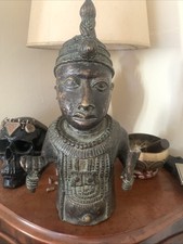 Benin Bronze Oba Warrior King