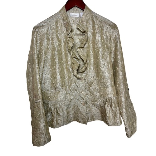 Chico ruffle front jacket - chico's,