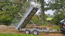 An Ifor Williams 12ft x 6ft tipping trailer