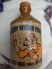 Creedy Vintage Cider Greetings From Devon Small Flagon Bottle