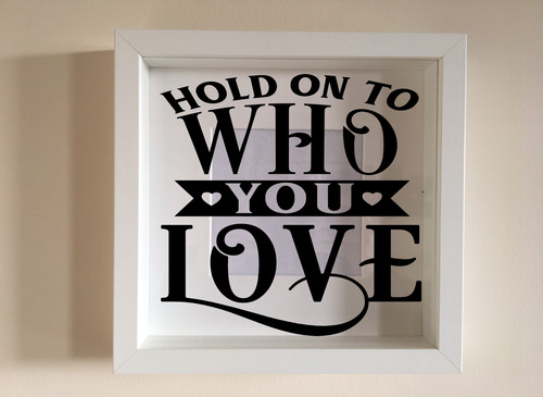Box frame vinyl decal sticker - box,