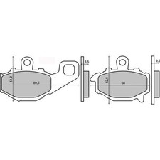 Rear Brake Pads Kawasaki ZX 6R