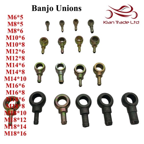 Assorted banjo unions various - assorted,