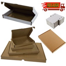 LARGE LETTER BOXES WHITE OR BROWN A4 A5 A6 DVD DL MINI KB CARDBOARD SHIPPING PIP