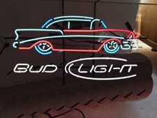 Old Car Auto Beer 24"x20" Neon