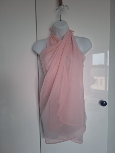 Pink chiffon sarongs cover ups