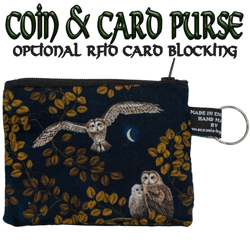 Owl coin card purse - purse, rfid
