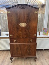 Antique Mahogany Burr Walnut