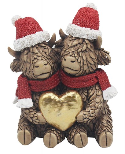 Christmas hughie highland cows - highland,