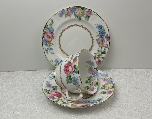 Vintage bone china floral tea - china,