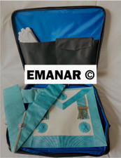 Master Mason Apron Masonic Cotton Gloves With Soft Case Shoulder Sling BRAND NEW