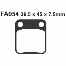 PAIR OF PADS EBC FA054TT FOR